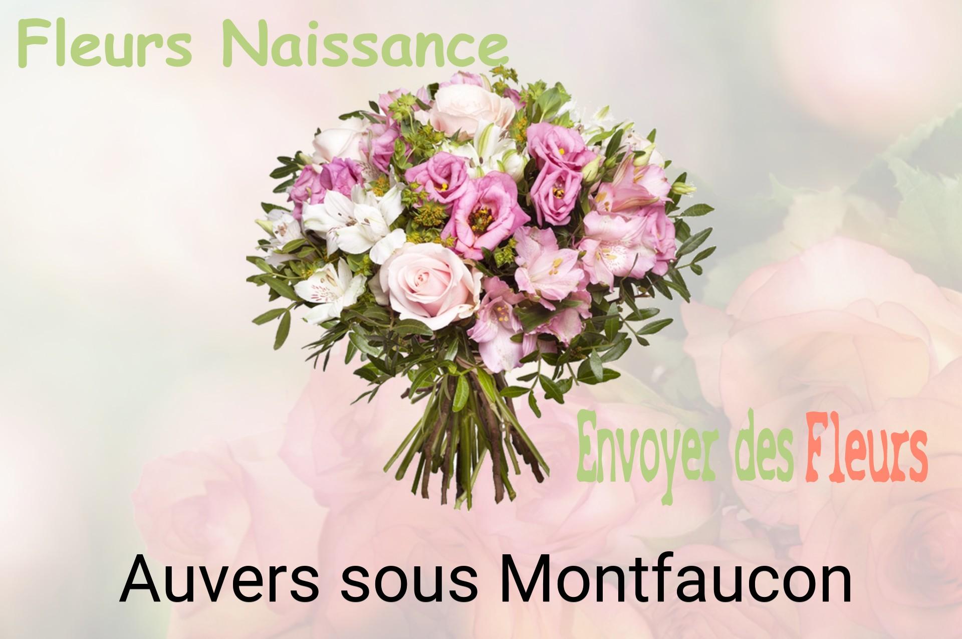 Bouquet de fleurs de naissance livré à Auvers-sous-Montfaucon